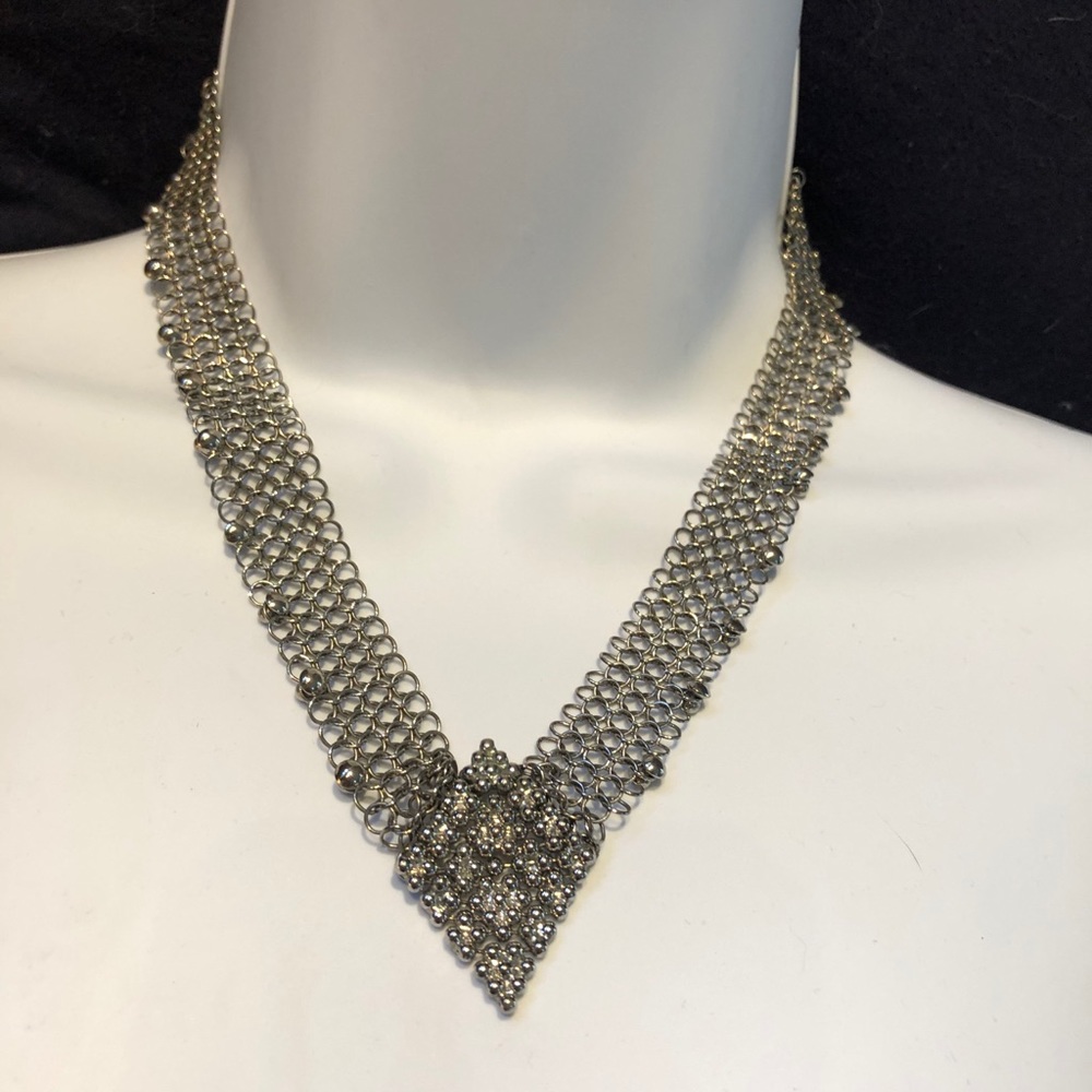 Sergio Gutierrez Liquid Metal Necklace/earrings